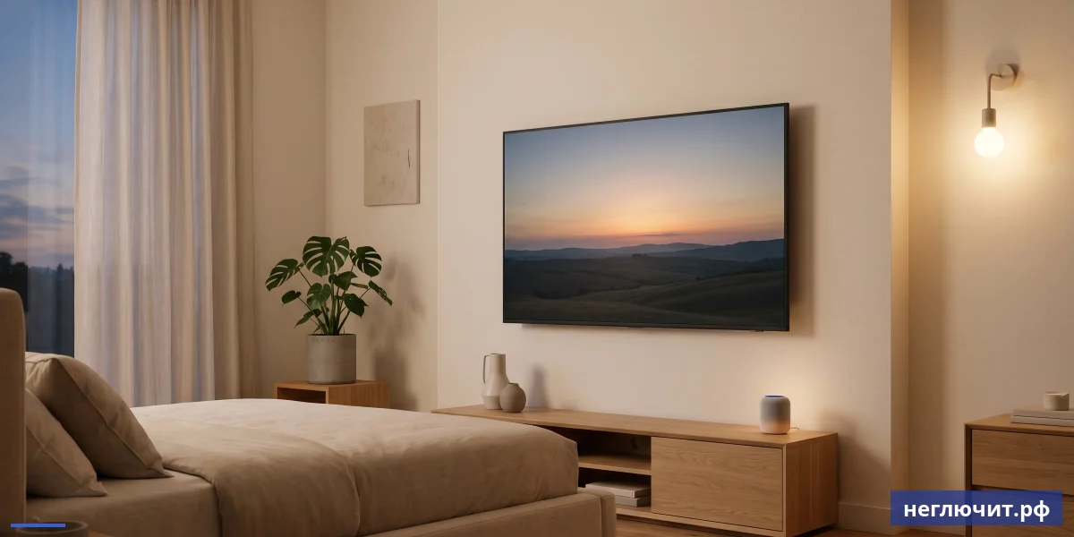 Crystal UHD в современной спальне для вечернего просмотра — базовый класс