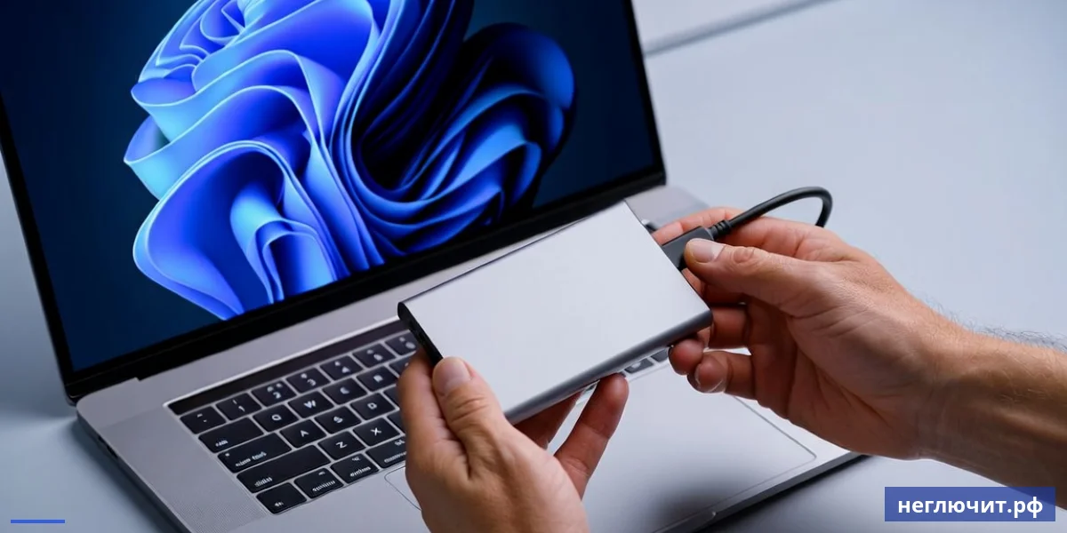 Внешний SSD для бекапа данных с нового ПК — слим алюминиевый корпус и USB-C