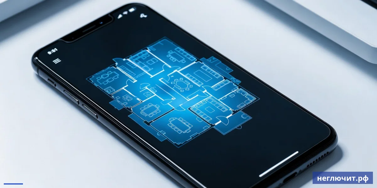 Карта покрытия Wi-Fi от Mesh-системы на экране смартфона