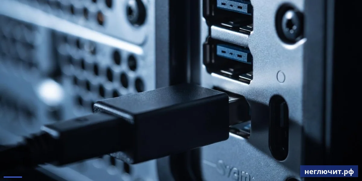 USB-ресивер беспроводной мыши в задней панели ПК — рекомендованный способ подключения