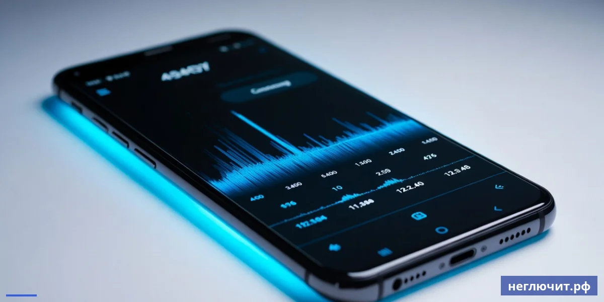 Wi-Fi анализатор на смартфоне показывает загруженность каналов в диапазоне 2.4 ГГц