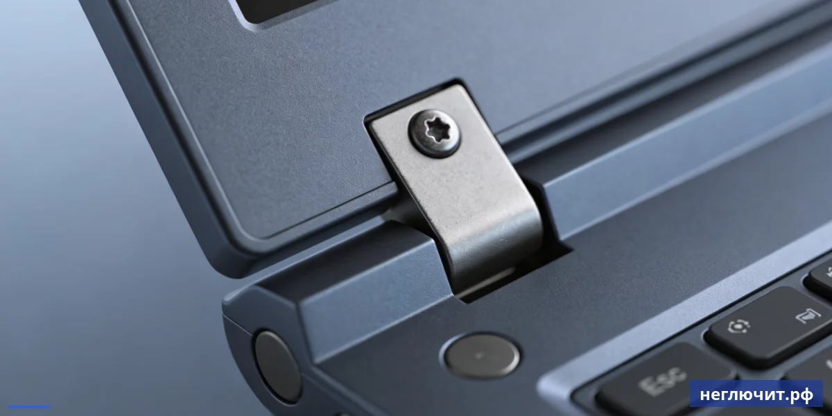 Крупный план петли современного ноутбука — главное слабое место Lenovo ThinkPad и Yoga